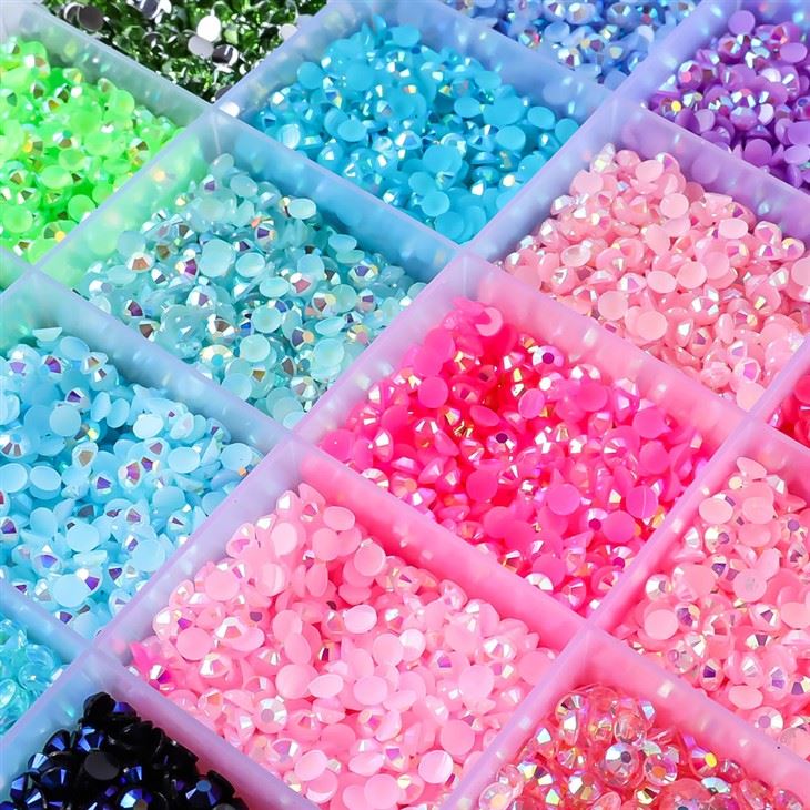 3mm Jelly AB Resin Flatback Rhinestone