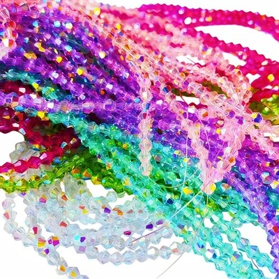 1mm 2mm 3mm 4mm 6mm 8mm 10mm New AB Bicone Beads Wholesale Factory