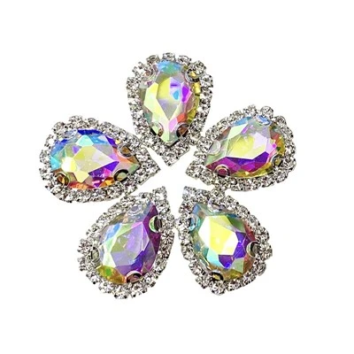 Sew-on Drop Rhinestone With Claw Setting